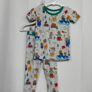 Little Sleepies - Papa Bear Two-Piece Short Sleeve Pajama Set - 12-18 months